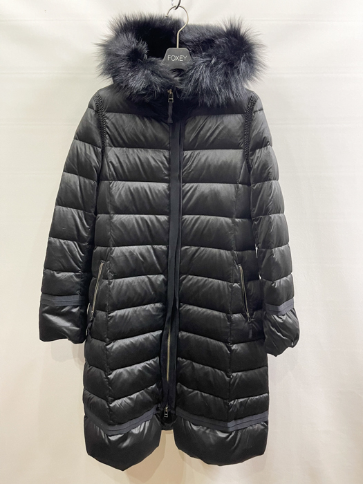 お得，低価 ランバン LANVIN en Bleu フォックスファー ダウンコート ブラック サイズ38(女性用)｜売買されたオークション情報、yahooの商品情報をアーカイブ公開 - オークファン 女性用