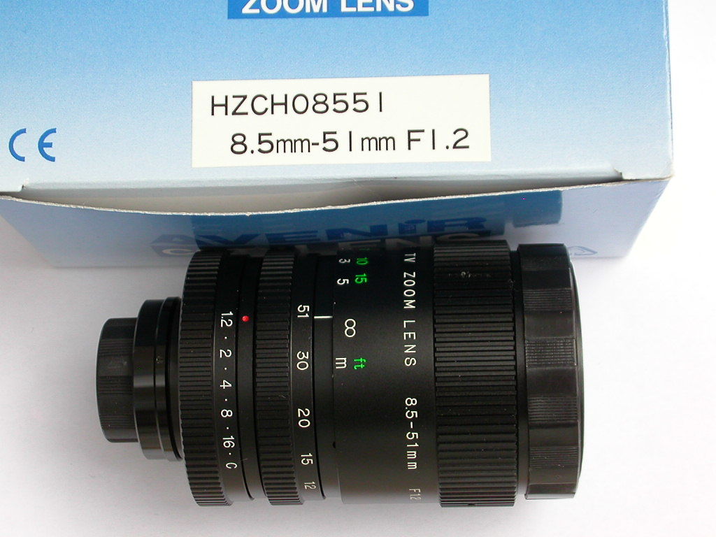 AVENIR CCTV ZOOM LENZ 8.5mm-51mm F1.2 Cマウント 未使用 CCTV Lens Camera Iris, Manual Movie