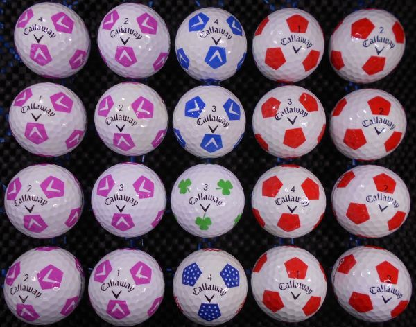 J2A-08B] Callaway CHROME SOFT Truvis 2018年モデル カラー混合 20球