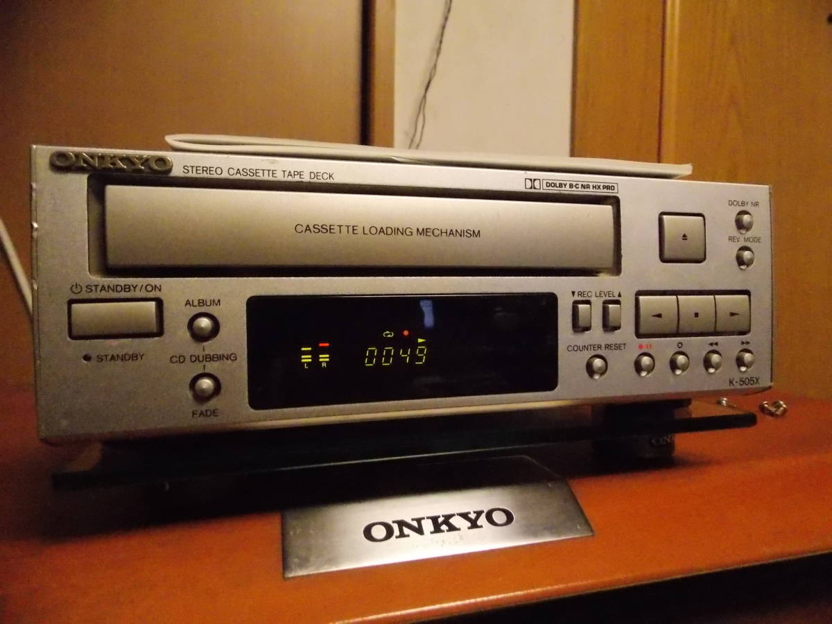 ONKYO - Yahoo!オークション オンキョー カセットデッキ k-505x