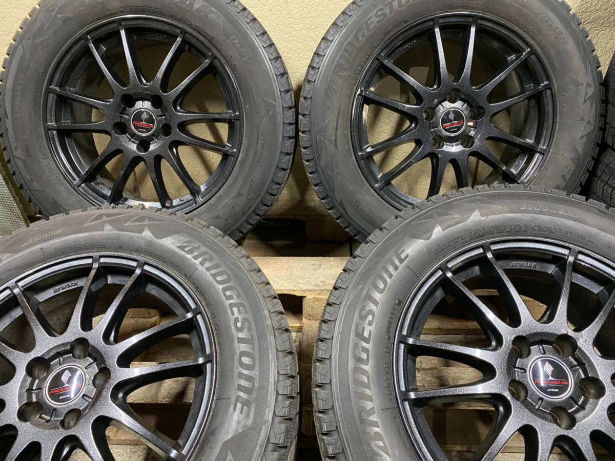 定番人気，最新作 エクストレイル ハリアー cx5 レクサスrx nx等スタッドレス ワークアルミ 17x7J OFF38 5H 114.3 ブリザック 225/65R17 DM-V2 4本セット(スタッドレスタイヤ)｜売買されたオークション情報、yahooの商品情 5穴