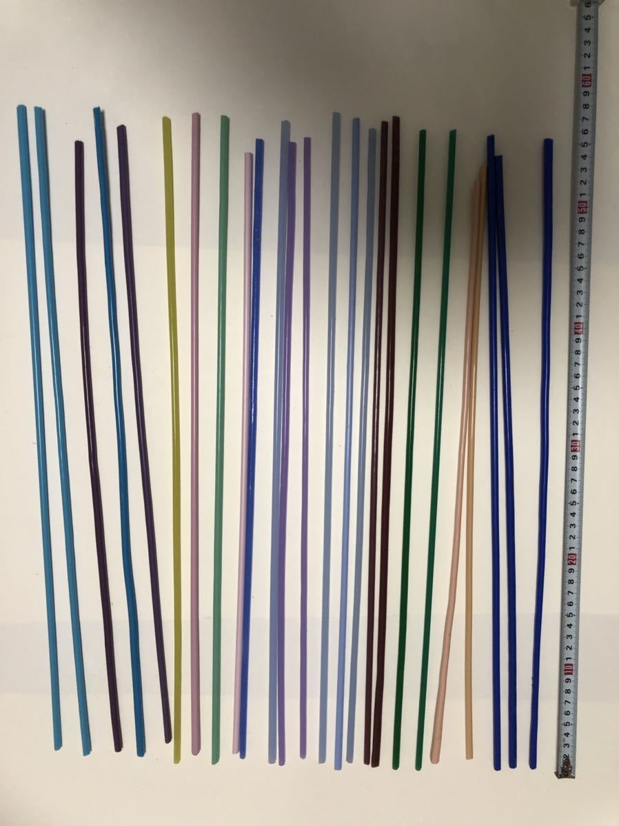 佐竹ガラス棒 材料 50本 重さ約2.4kg 長さ約55cm 未使用品！アート  