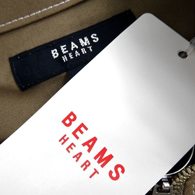 BEAMS ビームス ステッチデザイン ストレッチ スタンドカラー ハーフ