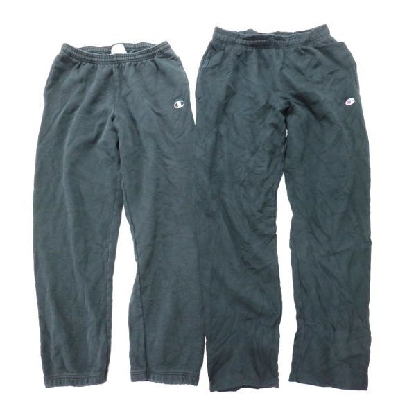◎チャンピオン スウェットパンツ set モノトーン NAVY リブ 他 (L/XL) 8枚セット まとめ売り 大量 古着卸 1円スタート 最落なしME6592 チャンピオン スウェットパンツ | 楽ちん 綿100% コラボの通販
