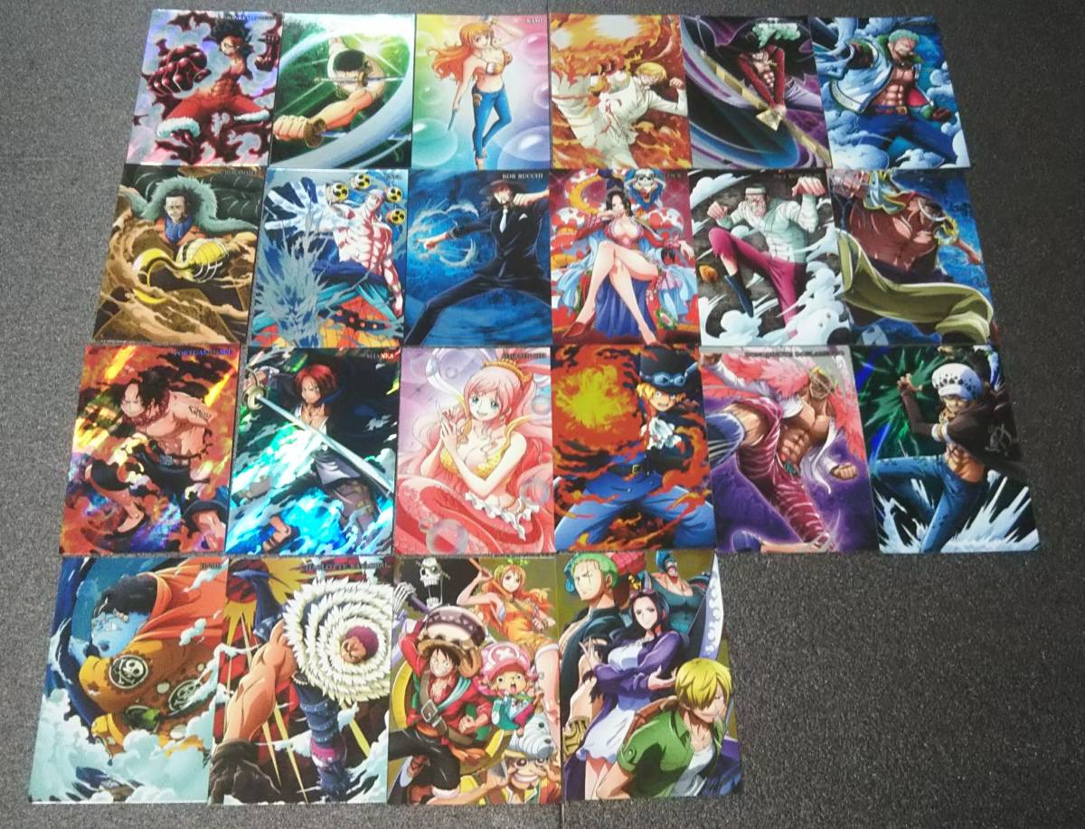 ワンピース ウエハース カード　20th anniversary　全22種類 フルコンプ 開封済み ハンコック ロー エース など ワンピースウエハース-20th 商品情報「ワンピース -20th 20個入りBOX Anniversary- Anniversary1Boxスーパーレアカード出
