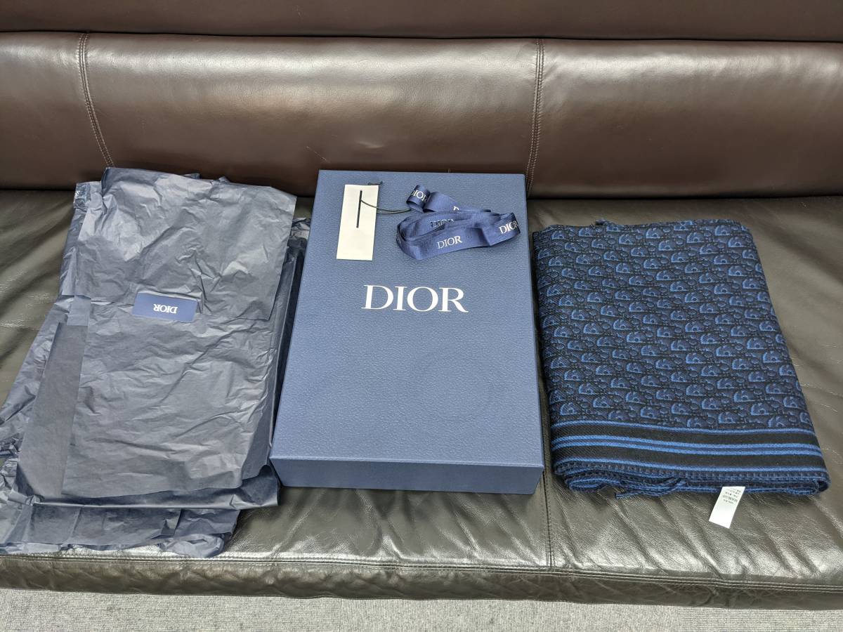 DIOR Dior ディオール ストール マフラー ウール箱付き Christian Dior 
