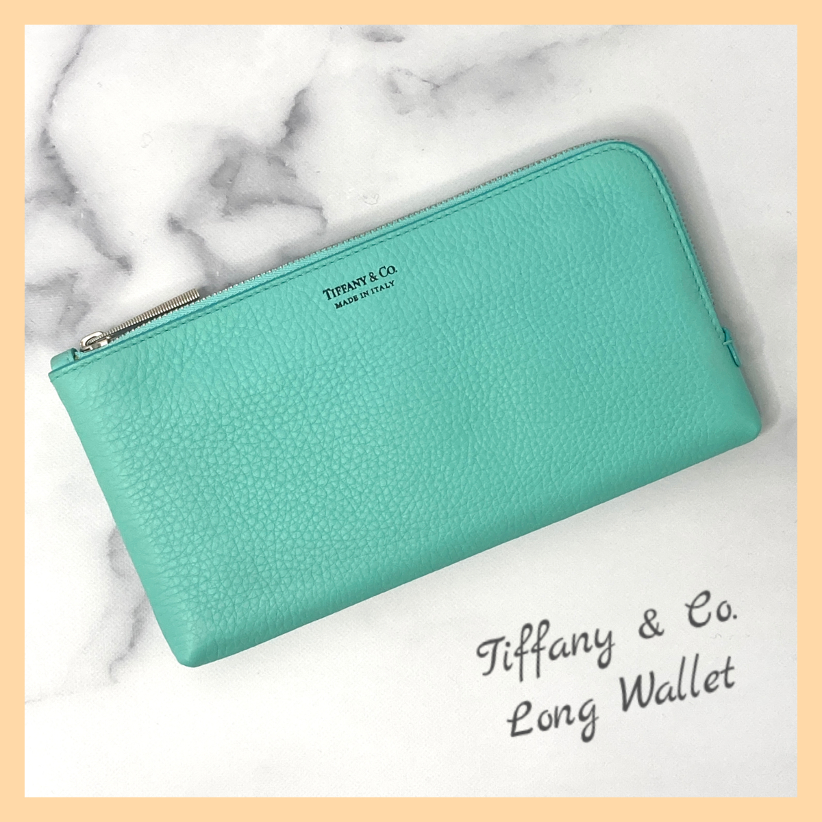 ティファニー ウォレット ファスナー 長財布 ティファニーブルー 