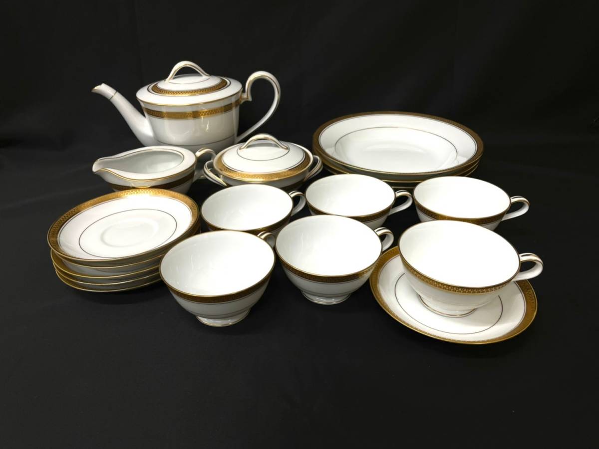 11848*4 Noritake カップ＆ソーサー デミタス 金彩 カップ＆ソーサー6 