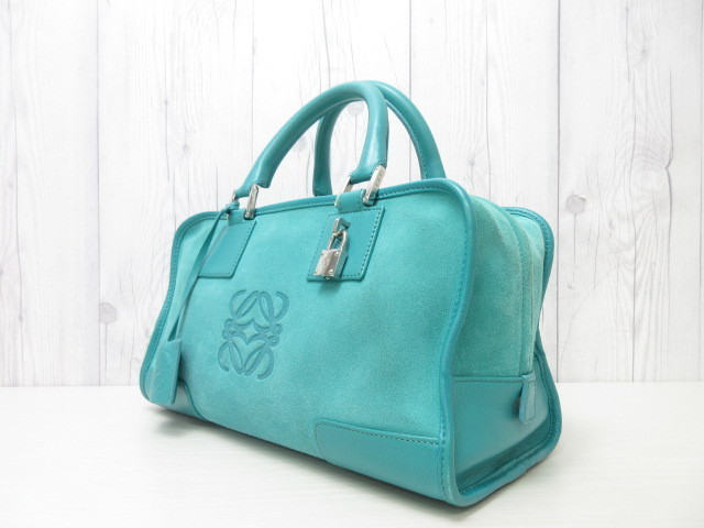 美品 LOEWE ロエベ アナグラム アマソナ28 ハンドバッグ バッグ 