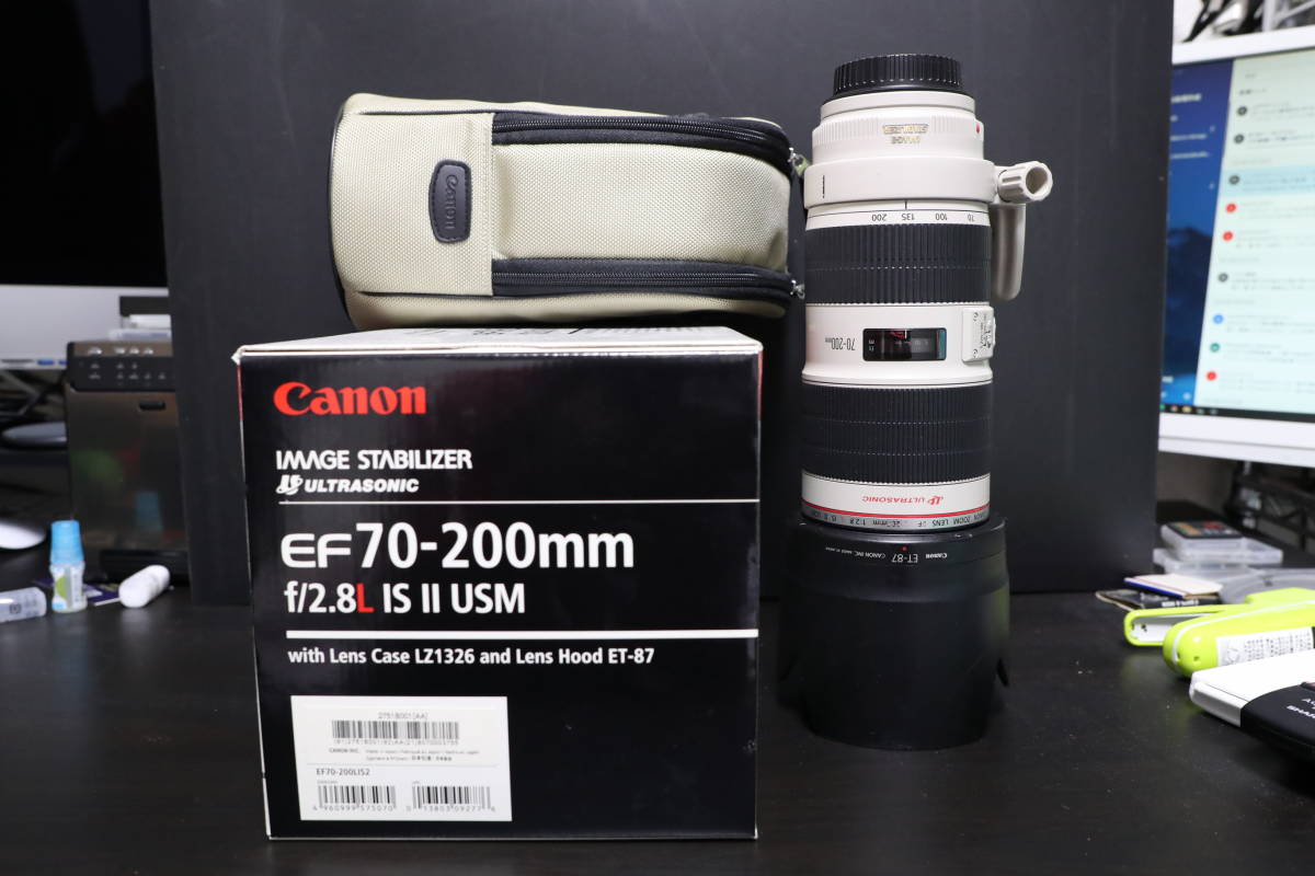 ☆Canon EF70-200mm F2.8L IS II USM 製品箱・純正保護フィルター付☆