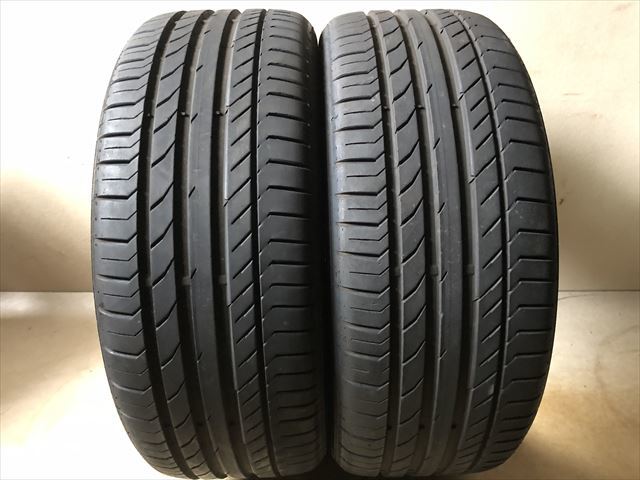 激安中古タイヤ　　225/40R19 93Y コンチネンタル　コンタクト5 SSR MOE 19年製　　2本