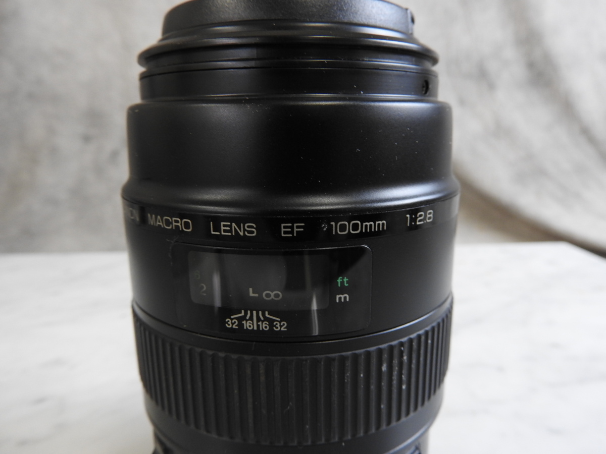 ☆CANON キャノン MACRO LENS マクロレンズ EF 100mm 1:2.8 ☆中古