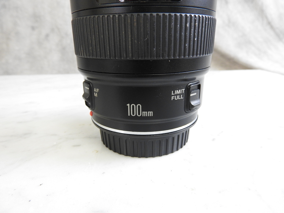 ☆CANON キャノン MACRO LENS マクロレンズ EF 100mm 1:2.8 ☆中古