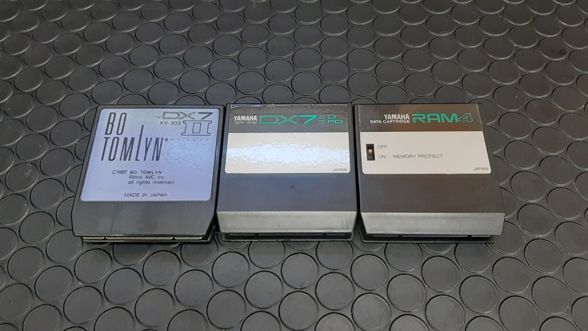 105S29□YAMAHA DX7Ⅱ用カートリッジ TOMLYN RAM4 RAM□ DATA Yamaha