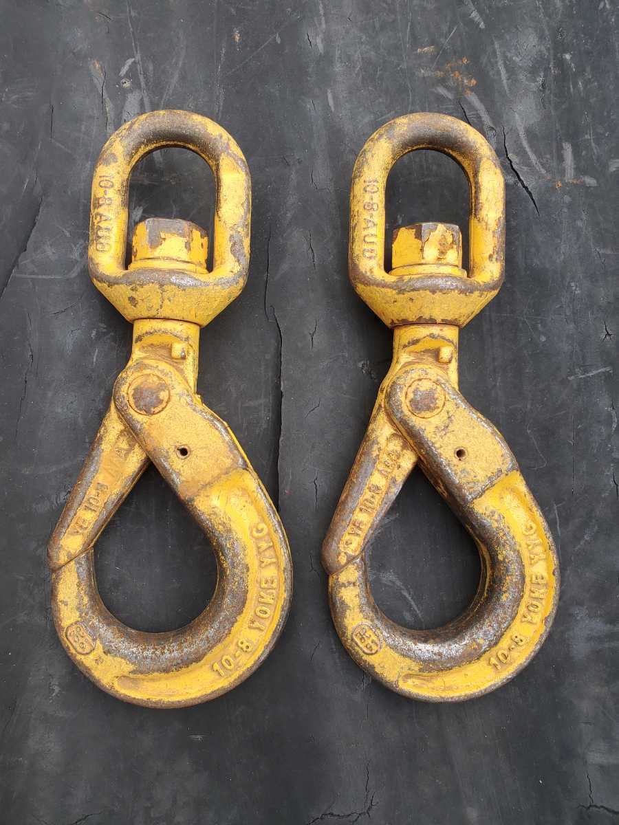 ヨーク　YOKE スイベルフック 使用過重2.5t YE 10-8　AAA 3/8　2個セット　検索用　マーテック　ラッチロックフック　ロッキングフック