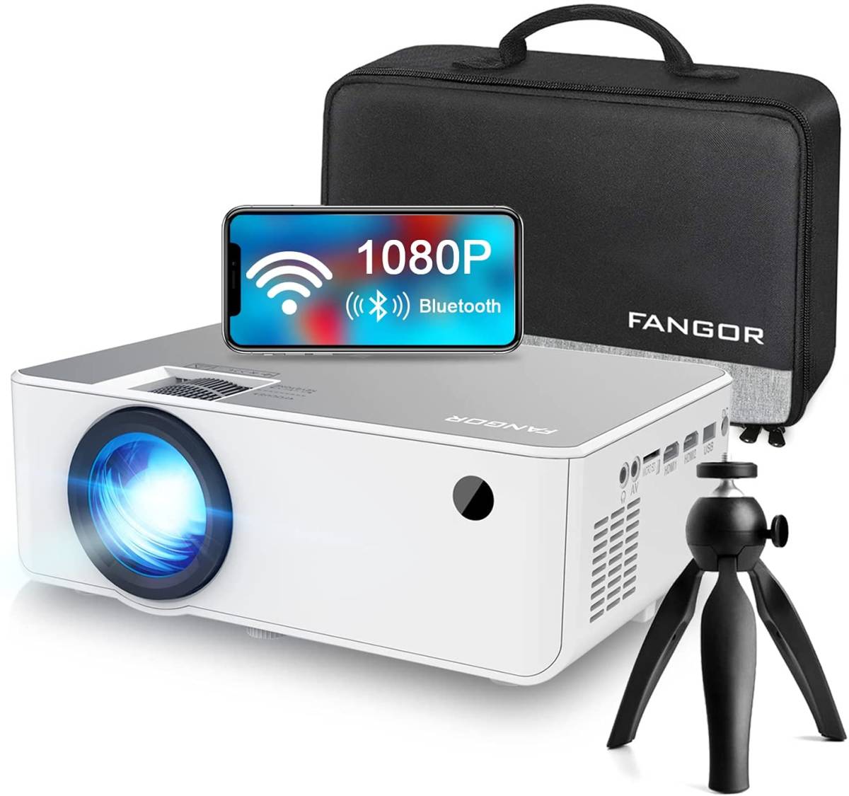 プロジェクター 9000ルーメン ネイティブ解像度1080P スマホ プロジェクター 9000ルーメン ネイティブ解像度1080P スマホ 新品