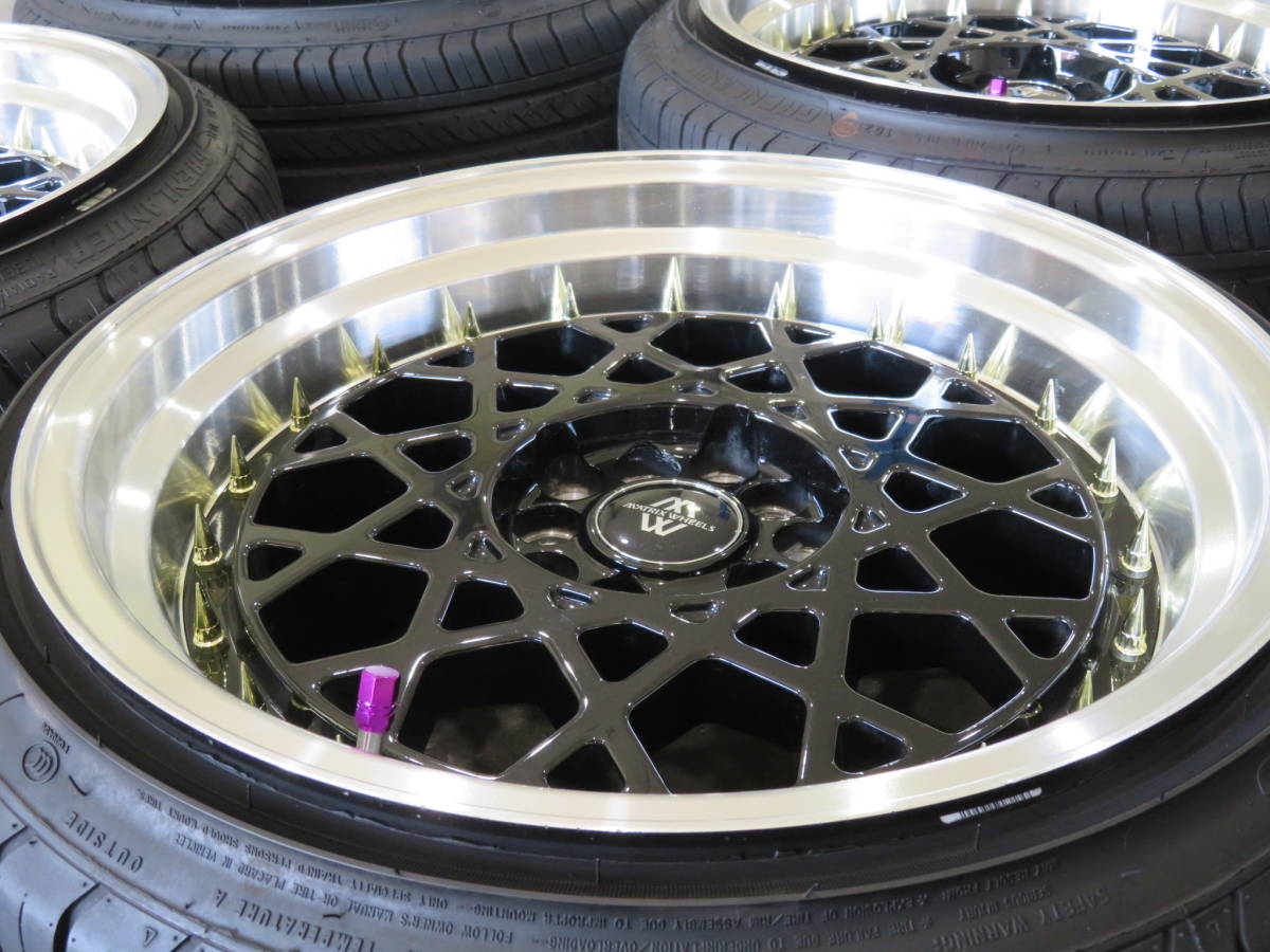 希少サイズ］[コンパクトカー]［深リム］17インチ9J+20 5穴PCD100  