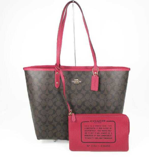 ◇美品【COACH コーチ】シグネチャー 2WAY ショルダーバッグ 58284
