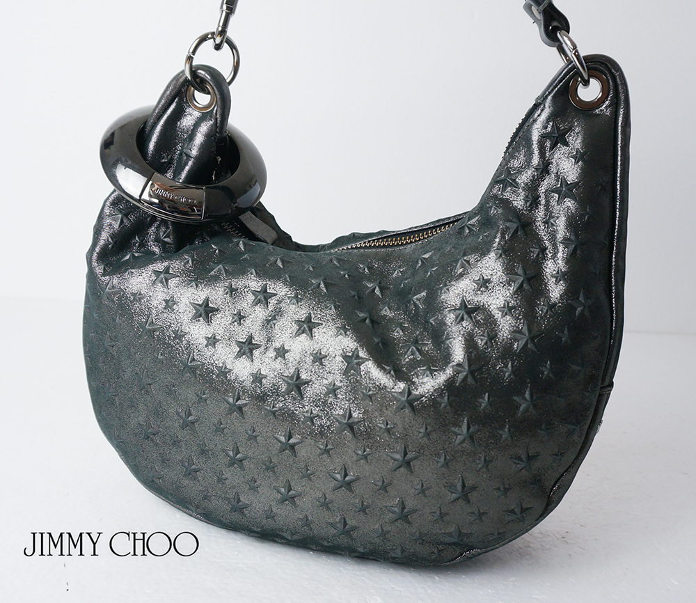 美品 JIMMY CHOO ジミー・チュウ ソーラー スカイバッグ ワン 