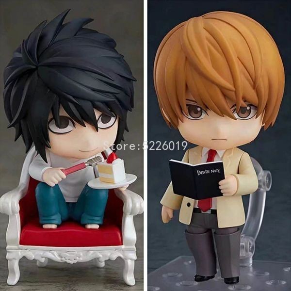 10cm デスノート DEATH NOTE アニメフィギュア 1160#夜神月 アクションフィギュア デスノート 夜神ライト 1200#L ...