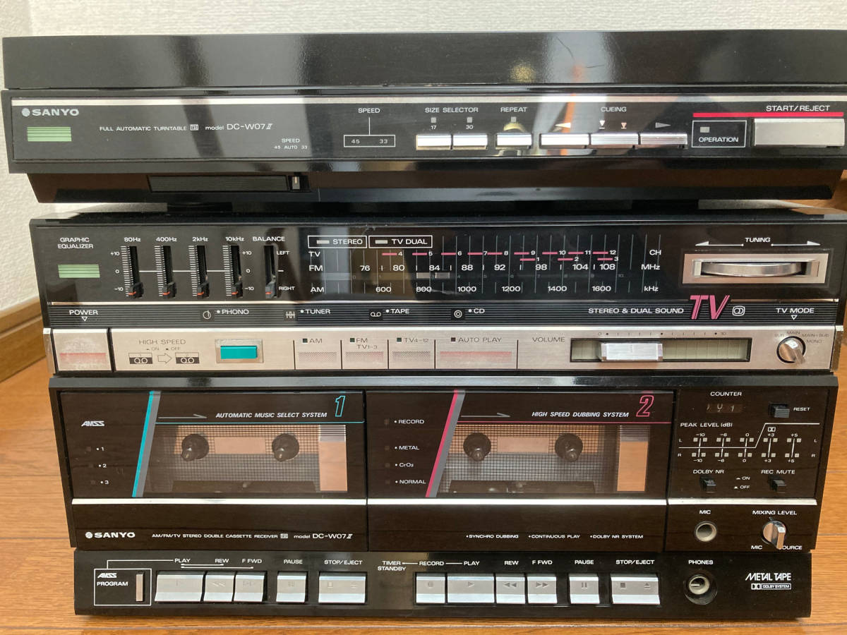 DC-W07Ⅱ SANYO ジャンク サンヨー ミニコンポ サンヨー(SANYO