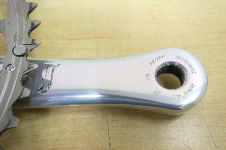 K035 SHIMANO DURA-ACE クランクセット FC-7701 170mm 53x39T BCD130mm