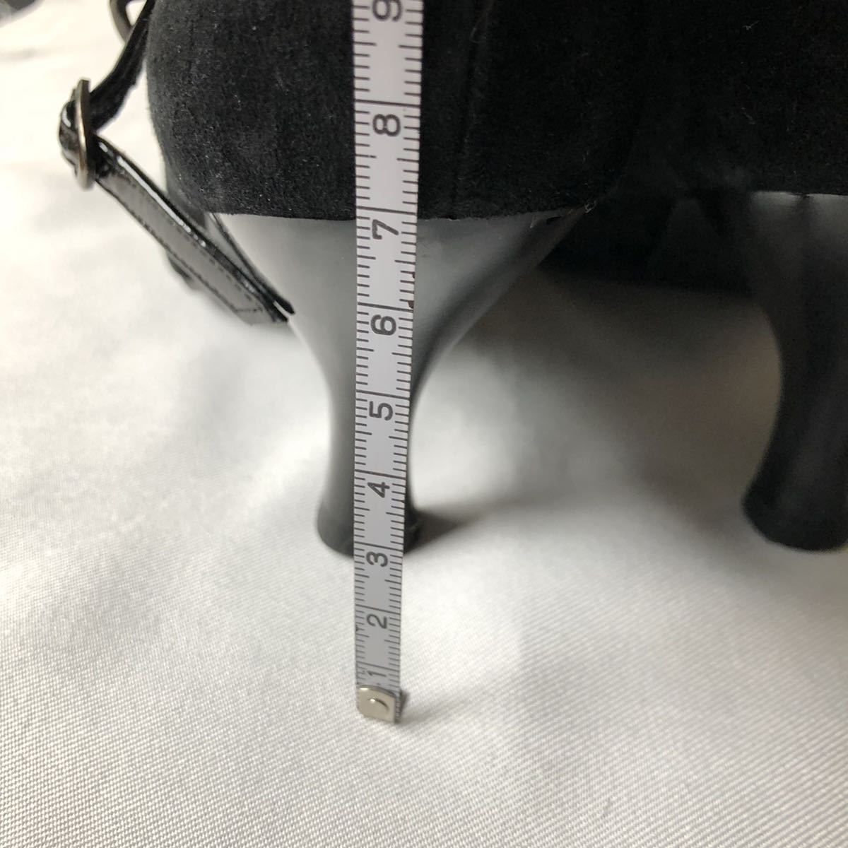 ワコール サクセスウォーク スエード パンプス ストラップ 22.5E 黒 ブラック　Wacoal success walk サクセスウォーク パンプス ワコール walk 7cmヒール バーガンディスエード