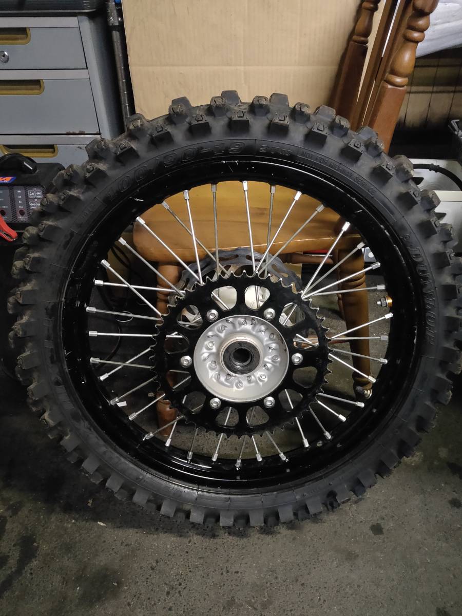 中古]DID:19インチホイール(19x1.85)2本セット(強リム/純正?):ヤマハ 