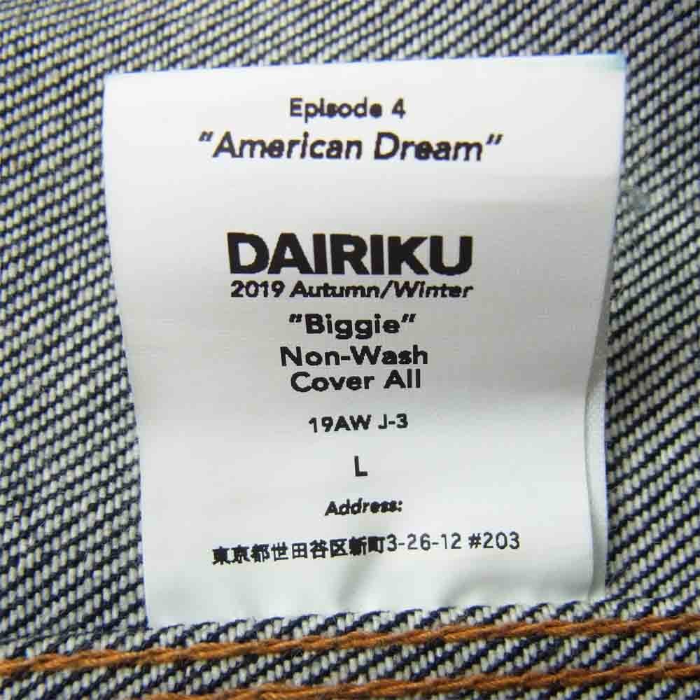 1円～】ダイリク DAIRIKU 19AW J-3 American Dream Biggie ノン