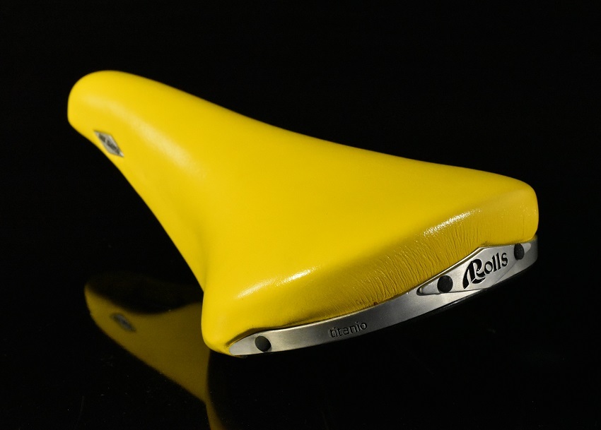 ヴィンテージ デッドストック品 selle san marco ROLLS titanio セラ サンマルコ ロールス サドル 93年 イタリア製 イエロー 元箱