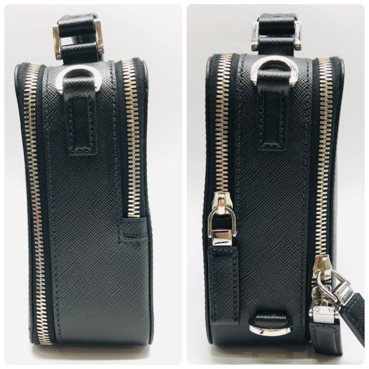 PRADA サフィアーノ トラベル 2VH069 NERO □【1円スタート】美品☆PRADA プラダ☆トラベルバッグ☆サフィアーノ