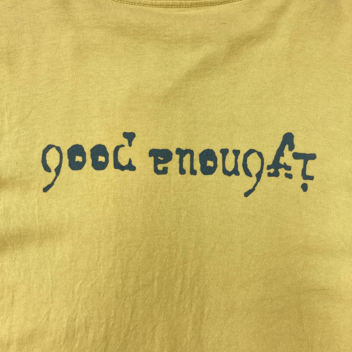 GOODENOUGH グッドイナフ 2009 ロゴ 半袖 Tシャツ イエロー 黄色 L