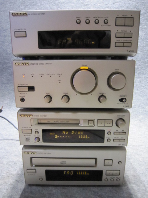 ONKYO A-909 MD-105 T-405 C-705LTD ☆オンキョー D-102AX システム T-405W