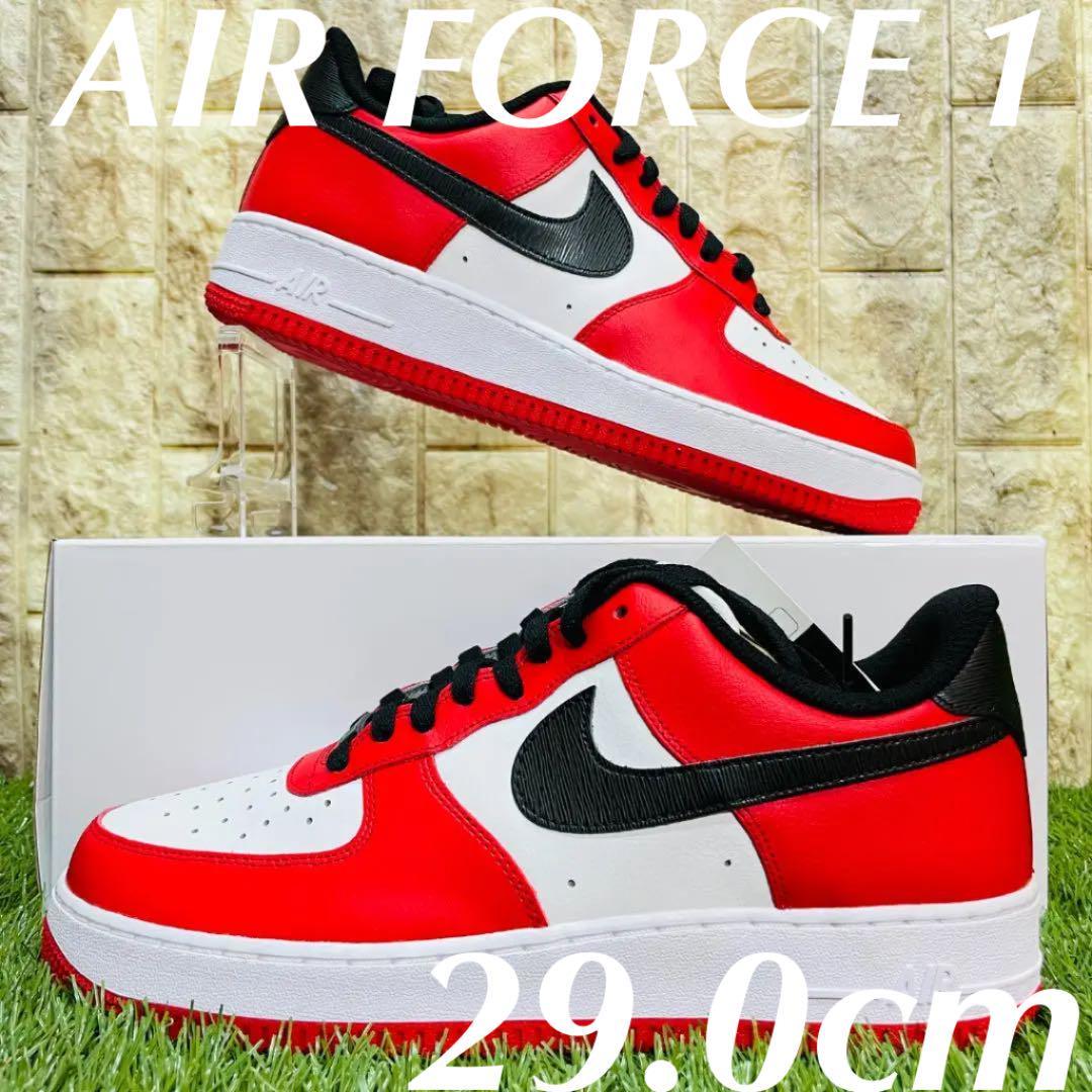 即決 ナイキ エアフォース1 NIKE AIR FORCE 1 赤 白 黒 レッド