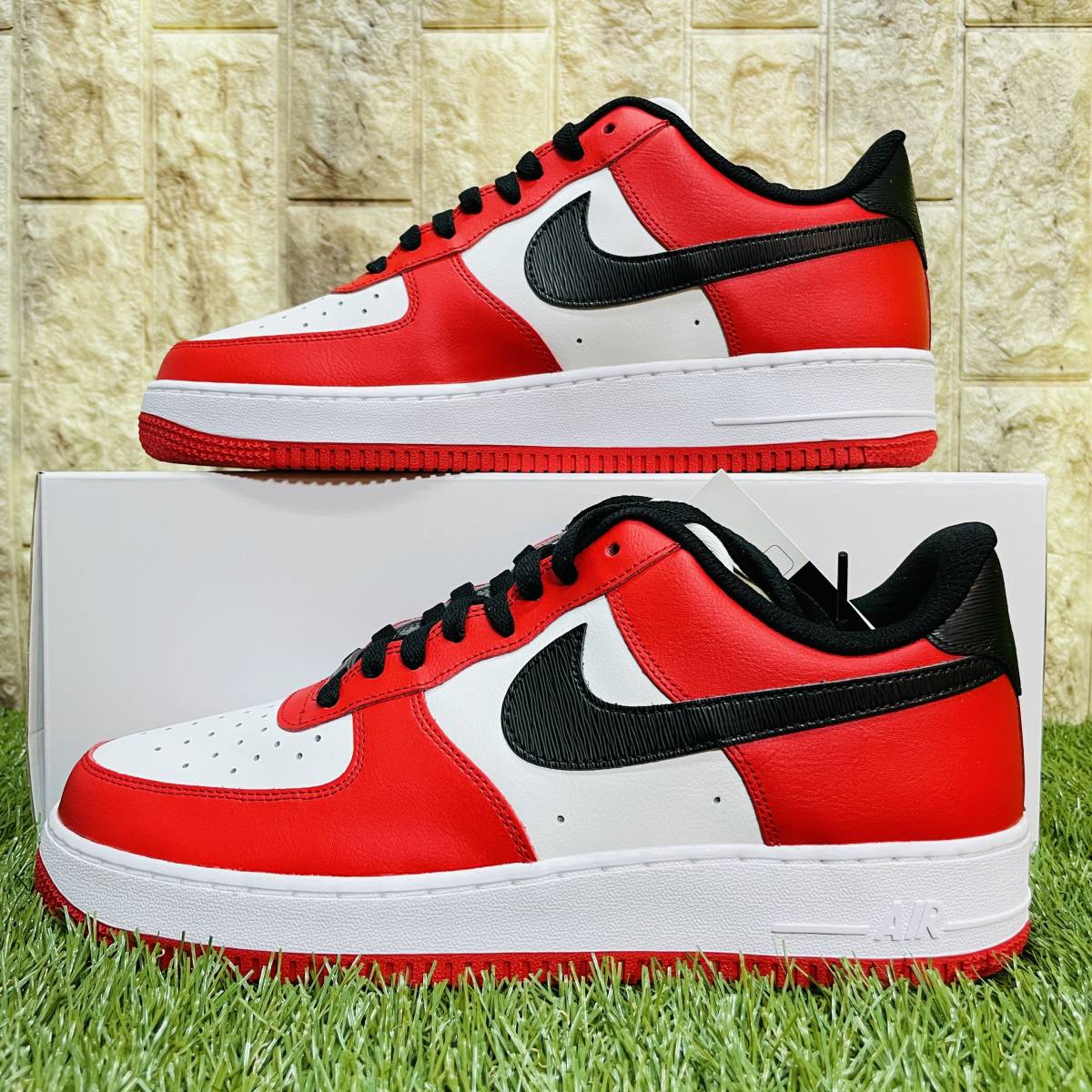 即決 ナイキ エアフォース1 NIKE AIR FORCE 1 赤 白 黒 レッド
