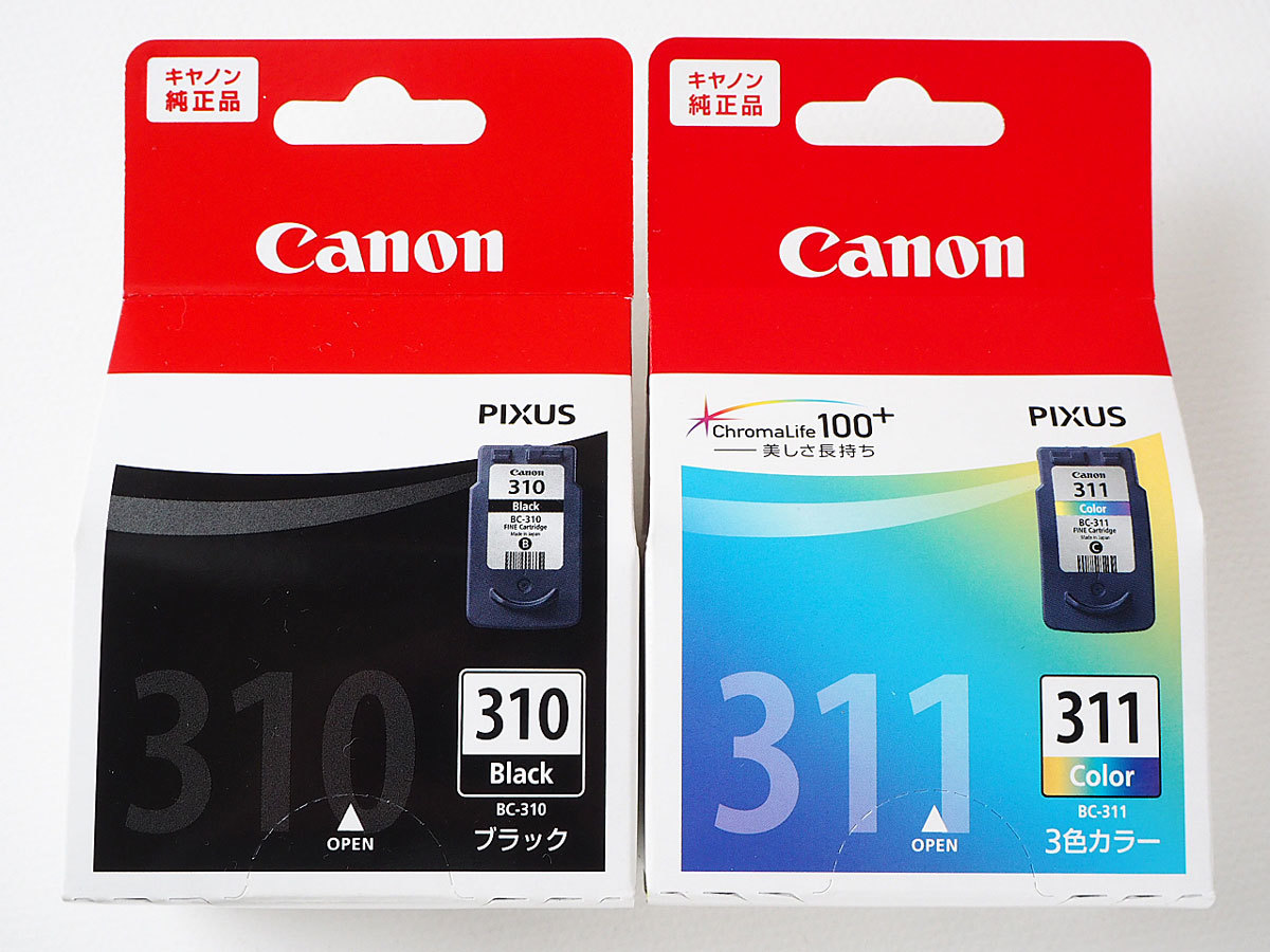 訳アリ 新品 Canon キヤノン 純正品 インクカートリッジ BC-310 BC-311 セット