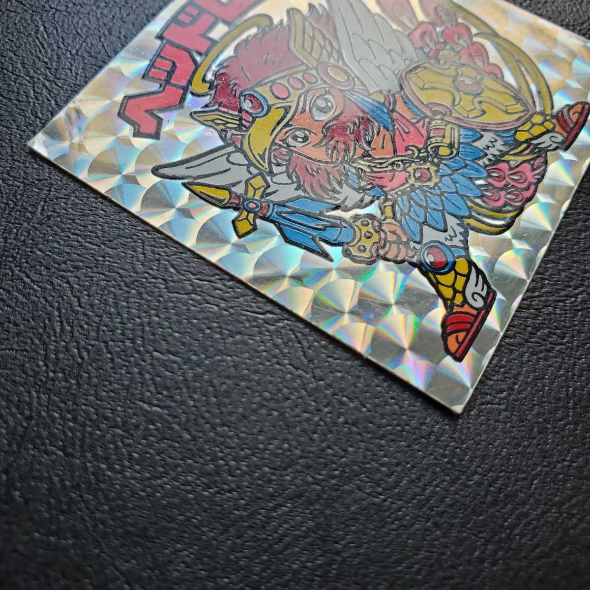 並上品～美品クラス】旧ビックリマン 9弾 ヘッドロココ 裏台紙 濃黄色 