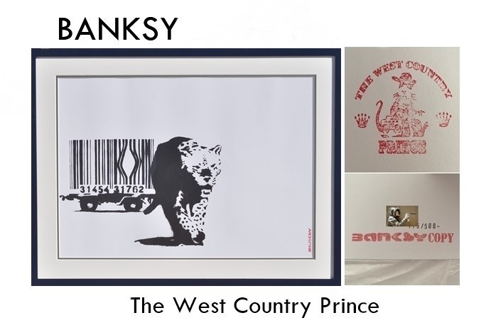 特別売切出品】BANKSY「BARCODE」 SCREEN PRINT ☆WCP版☆・バンクシー