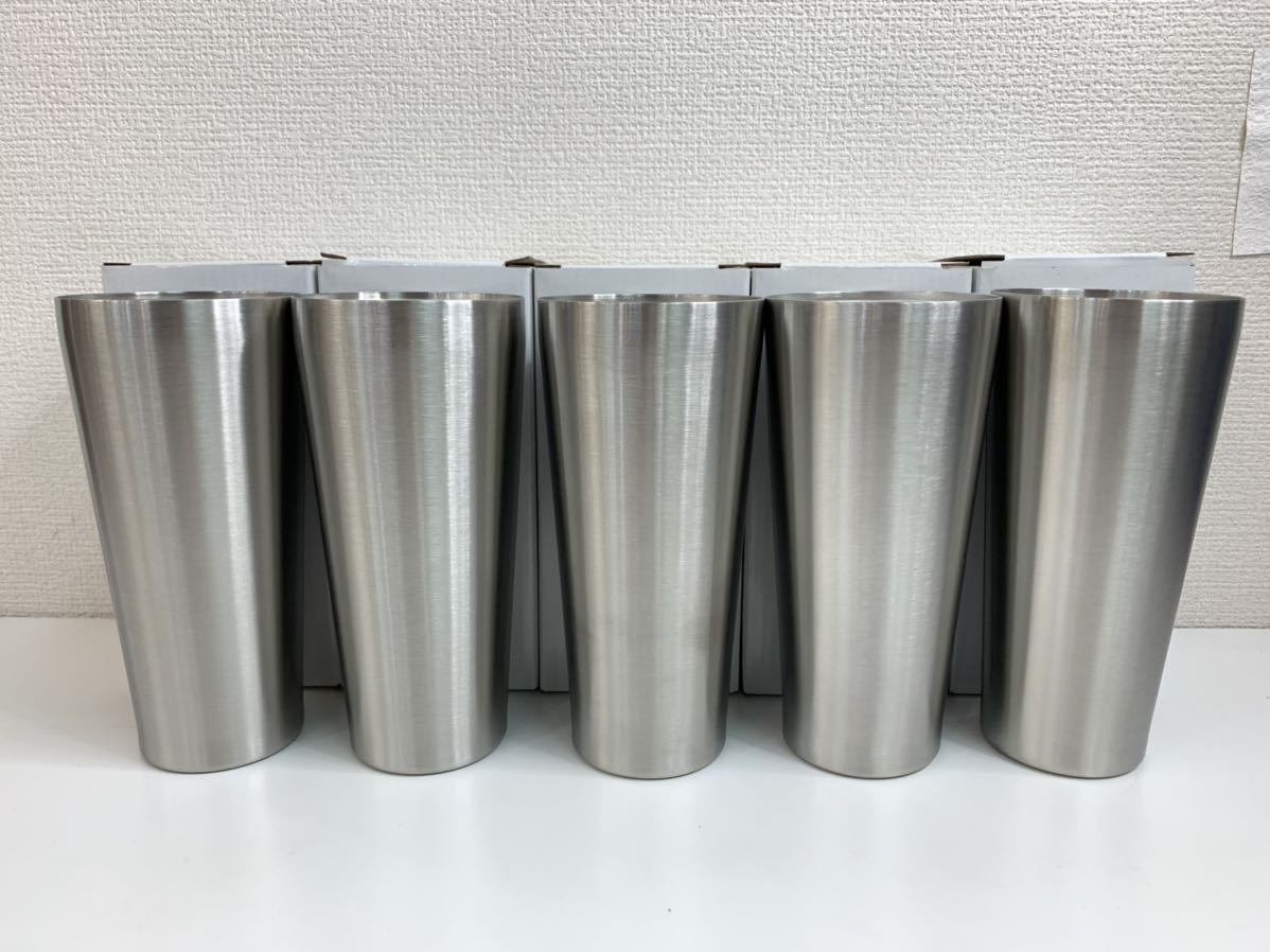 未使用品▲アサヒスーパードライ ステンレスタンブラー 非売品 5客セット 管理2110 E-10