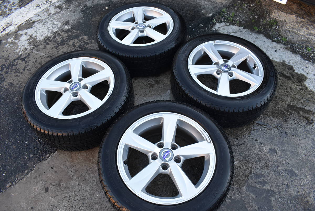送料込！　ボルボV40『純正ホイール&タイヤ』 205/55 R16 205⁄55R16 V40 ボルボV40 16インチ スタッドレス ボルボV40純正 7J+50 0