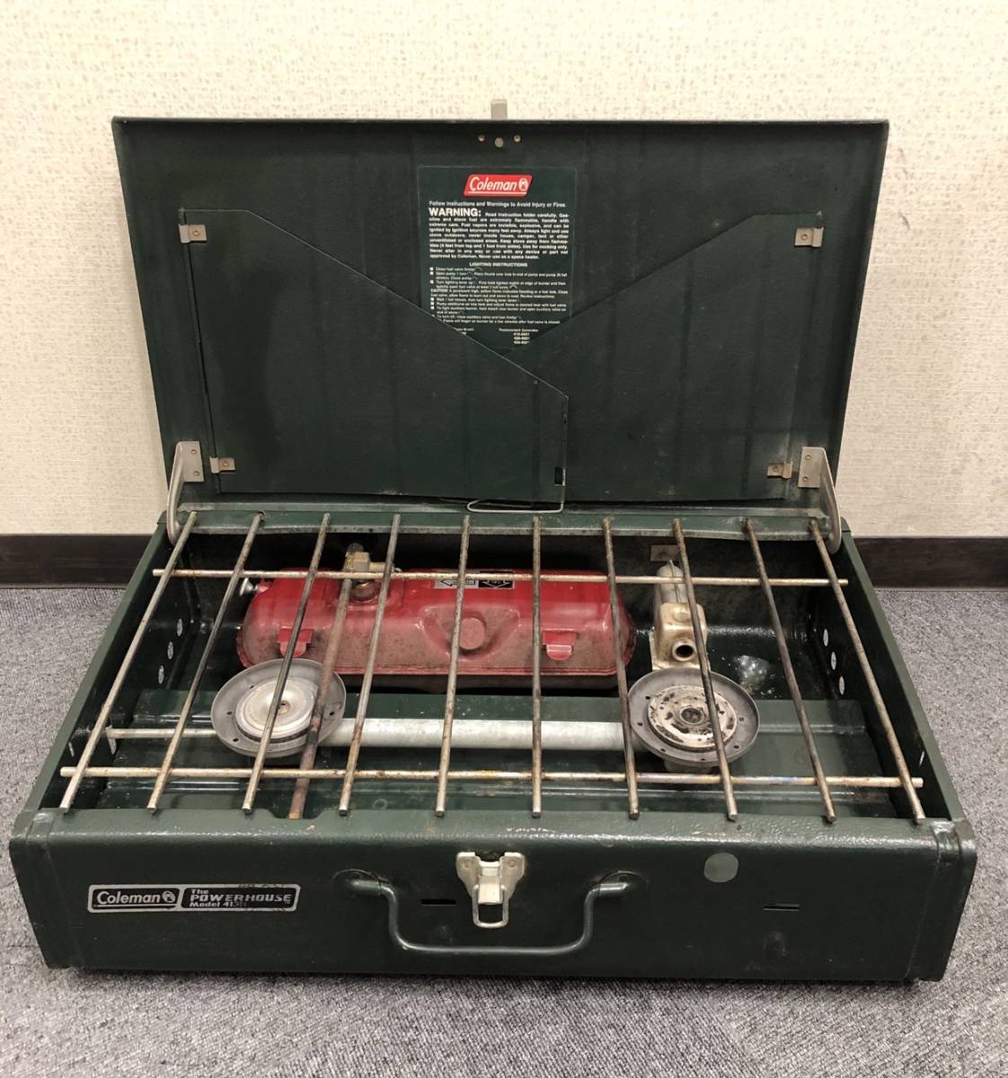 【品質保証，人気】 KK12450 1円 Coleman コールマン パワーハウスツーバーナー 413H キャンプ バーベキュー BBQ コンロ 動作未確認(ツーバーナー)｜売買されたオークション情報、yahooの商品情報をアーカイブ公開 - オ ツーバーナー