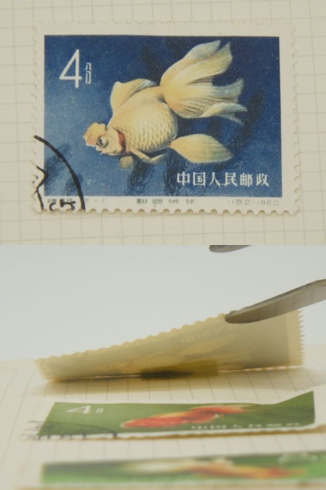 中国切手買取金魚シリーズ切手の買取価格と価値と概要 中国切手『金魚