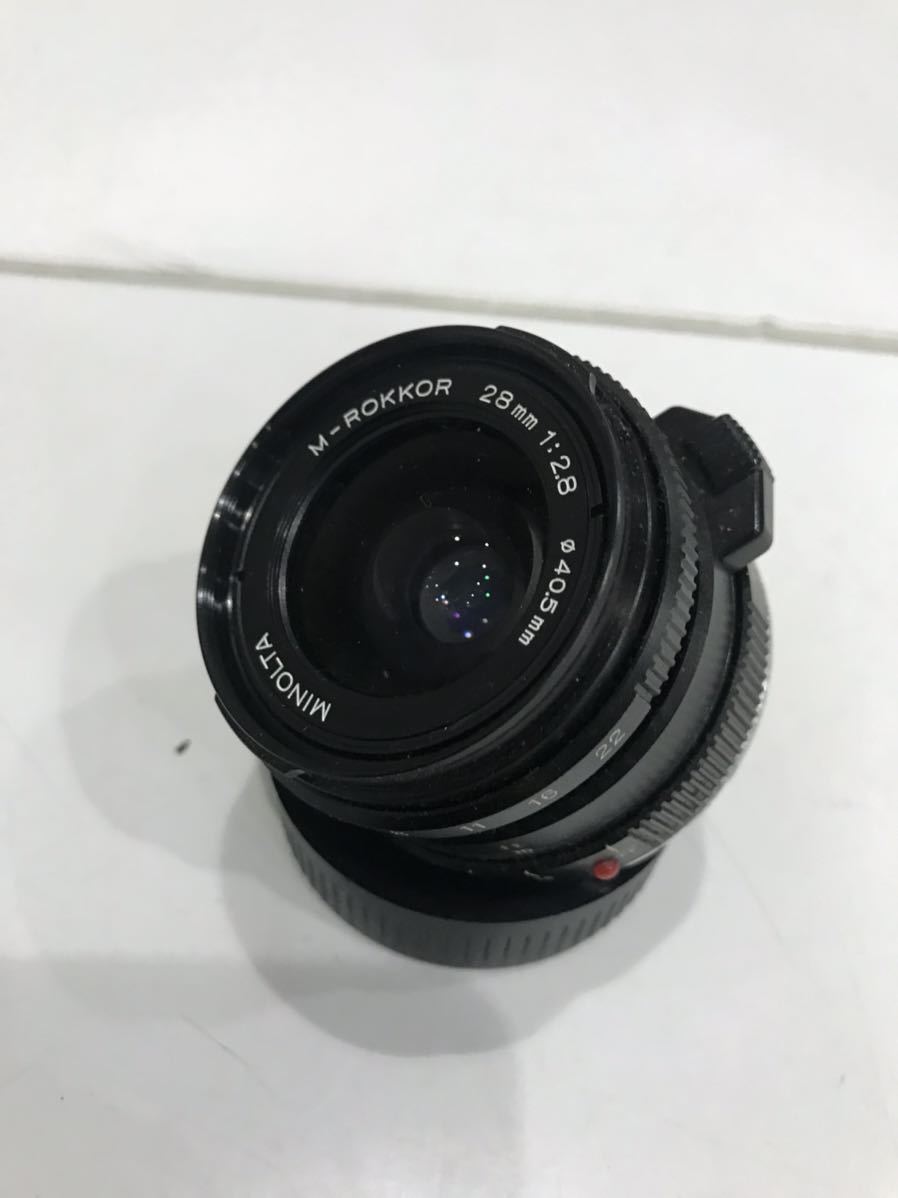 ☆MINOLTA ミノルタ M-ROKKOR 28mm 1:2.8 カメラレンズ ジャンク 1102M