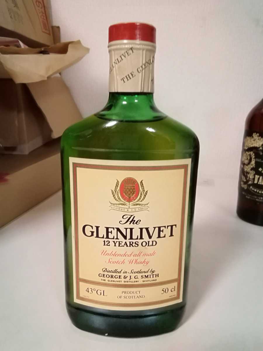 未開栓 古酒 グレンリベット The GLENLIVET 12年 赤アザミ 旧ボトル