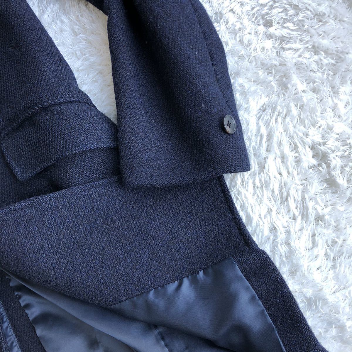 Beams heart Harris Tweed ステンカラーコート ビームス ハリス
