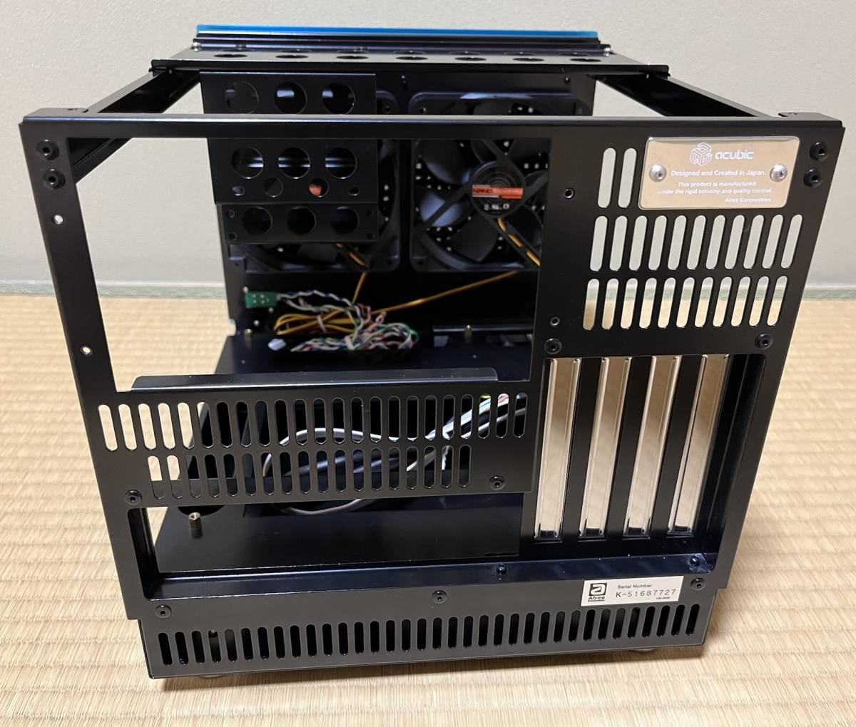 abee acubic B10 アクアブルー Micro-ATX キューブ型ケース ACB-B10-AQ