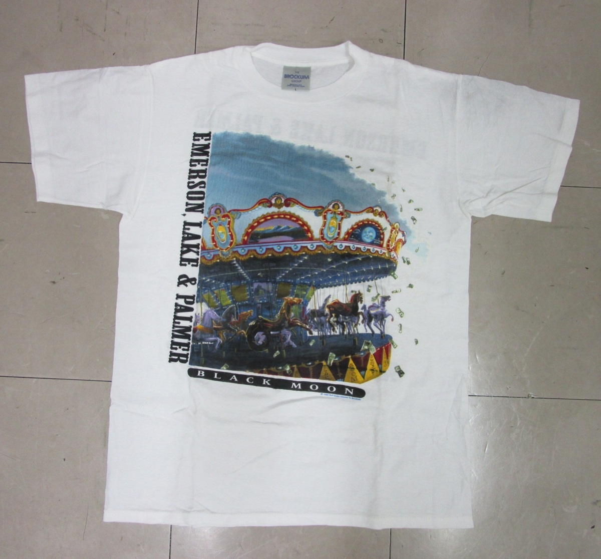 ☆EMERSON， LAKE & PALMER / T-SHIRT 当時物 ビンテージ BROCKUMボディ