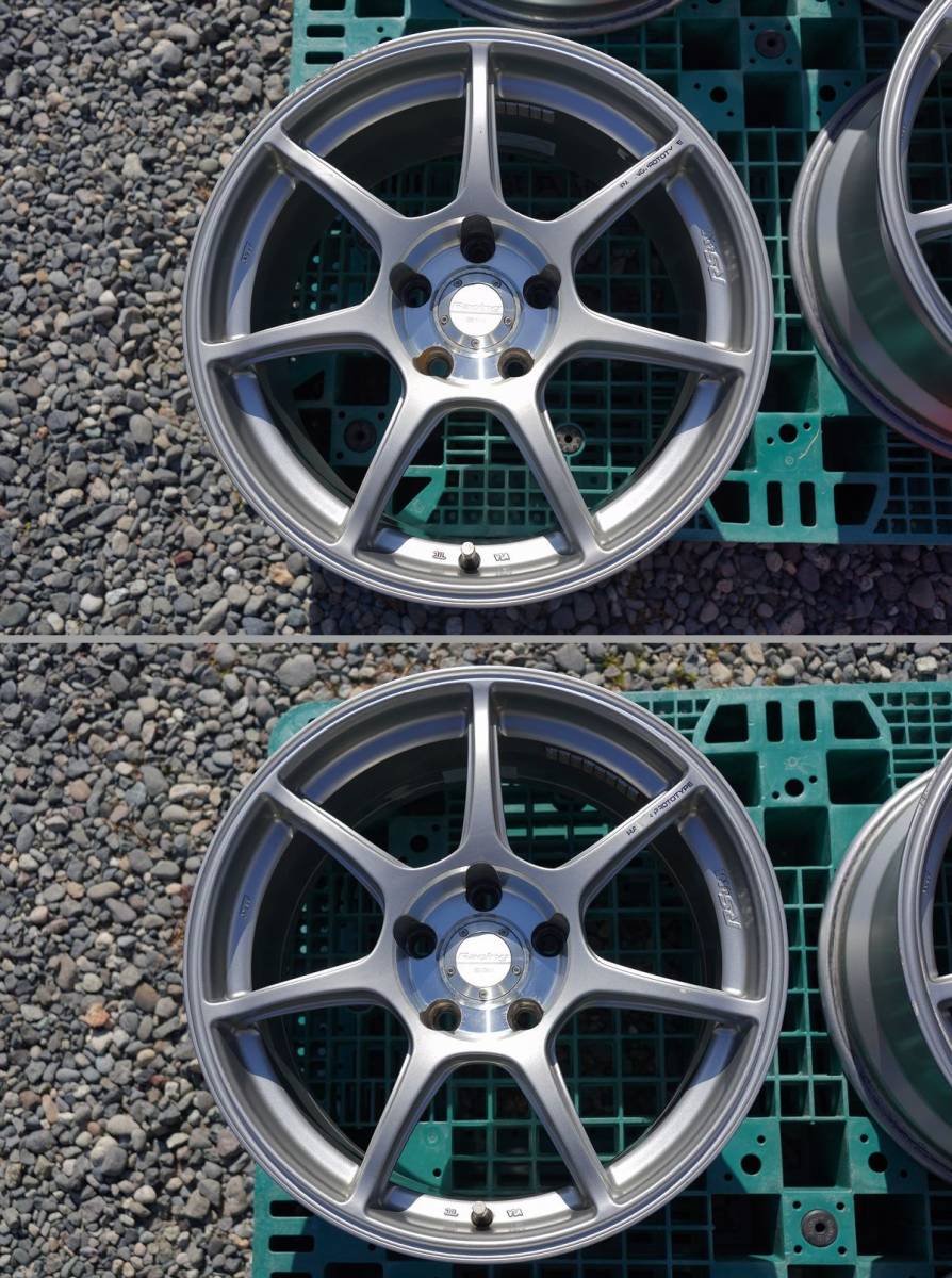 訳あり※ 絶版 17インチ エンケイ RS+M 8.5J +30 114.3-5H 4本【ENKEI 