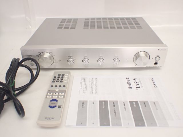 オンキョ― ONKYO プリメインアンプ A-5VL リモコン付 ONKYO オンキョー A-5VL プリメインアンプ リモコン/説明書付き
