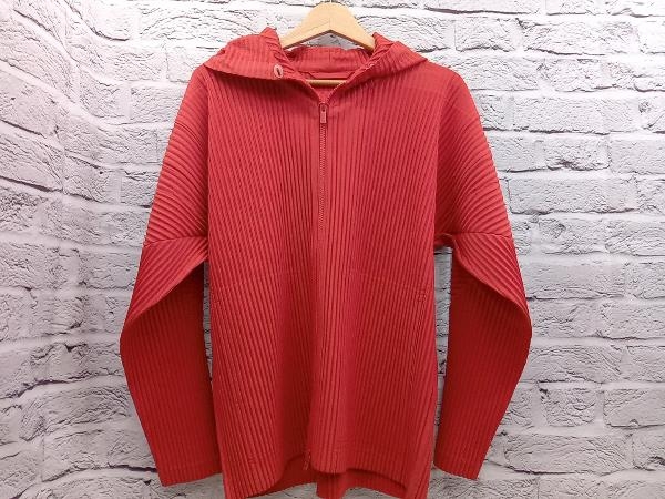 ISSEY MIYAKE HOMME PLISSE イッセイミヤケ パーカー レッド系 店舗 